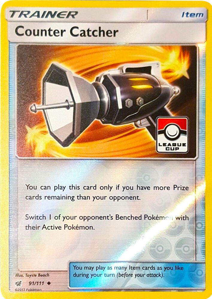 Counter Catcher 91 111 League Cup 091/111 (League & Championship Cards)  - Reverse Holofoil | Good Games Adelaide SA