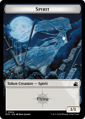 Bird // Spirit (0004) Double-Sided Token [Ravnica Remastered Tokens] | Good Games Adelaide SA