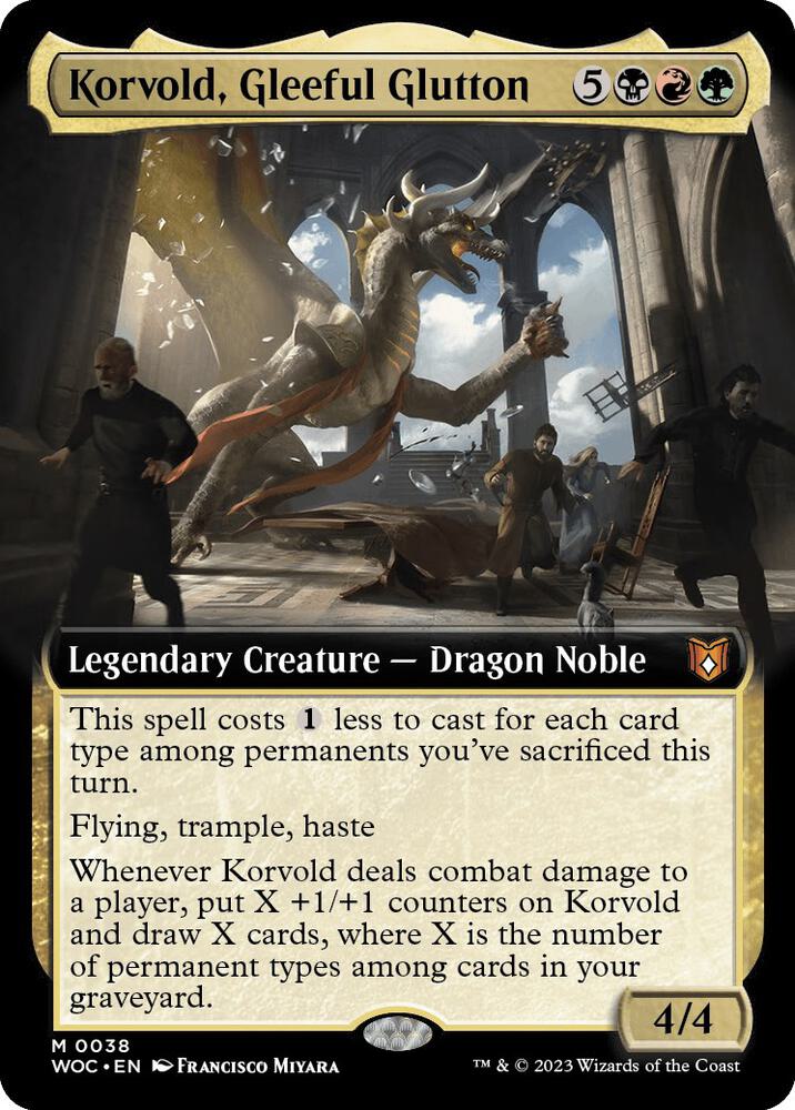 Korvold, Gleeful Glutton 38 (Commander: Wilds of Eldraine)  - Foil | Good Games Adelaide SA