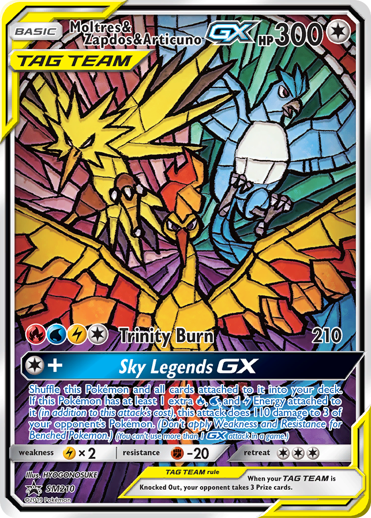 Moltres & Zapdos & Articuno GX (SM210) [Sun & Moon: Black Star Promos] | Good Games Adelaide SA