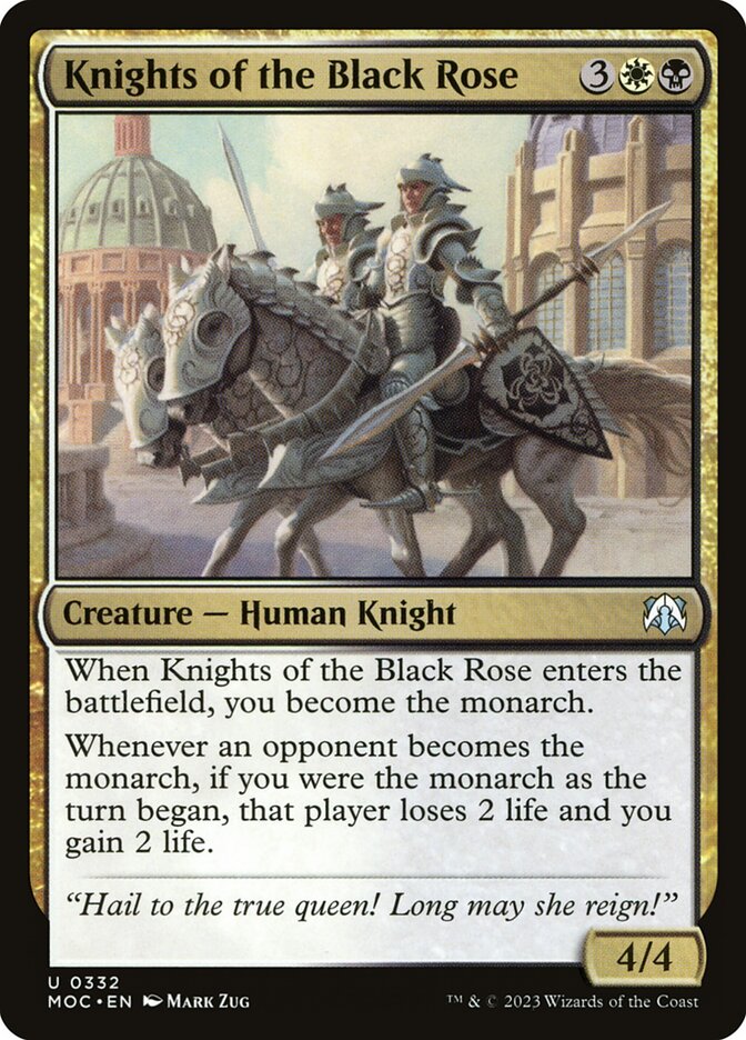 Knights of the Black Rose 332 (Commander: March of the Machine)  | Good Games Adelaide SA