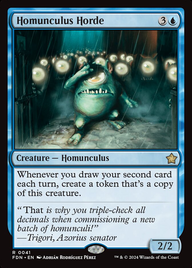 Homunculus Horde 41 (Foundations)  - Foil | Good Games Adelaide SA