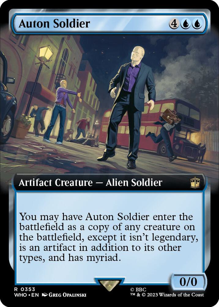 Auton Soldier 353 (Universes Beyond: Doctor Who)  - Foil | Good Games Adelaide SA