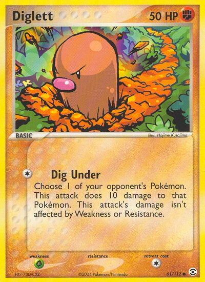 Diglett (61/112) [EX: FireRed & LeafGreen] | Good Games Adelaide SA