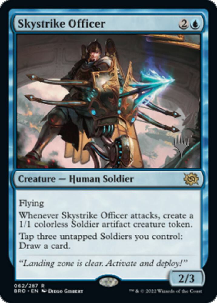 Skystrike Officer 62 (Promo Pack: The Brothers' War)  - Foil | Good Games Adelaide SA