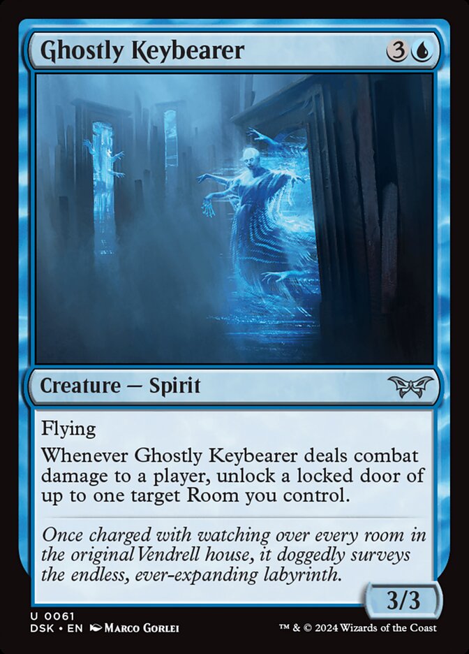 Ghostly Keybearer 61 (Duskmourn: House of Horror)  - Foil | Good Games Adelaide SA