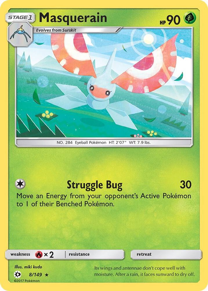Masquerain 8/149 (SM Base Set)  | Good Games Adelaide SA