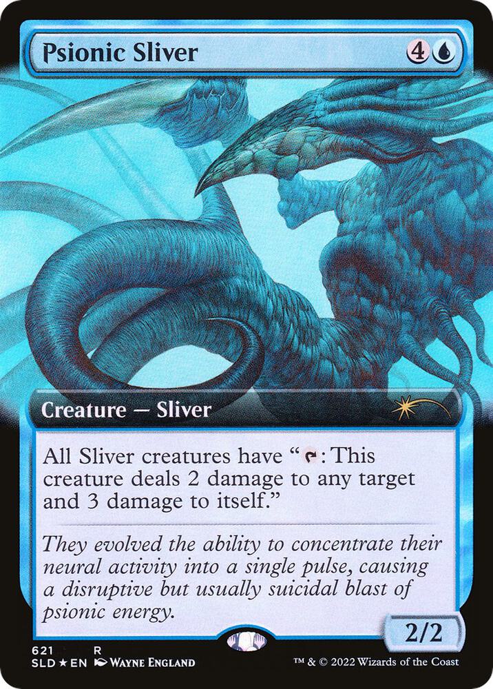 Psionic Sliver Extended Art 621 (Secret Lair Drop Series)  - Foil | Good Games Adelaide SA