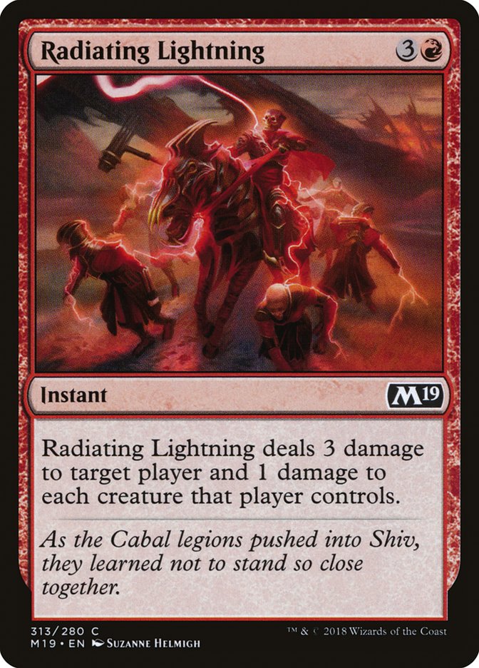 Radiating Lightning [Core Set 2019] | Good Games Adelaide SA