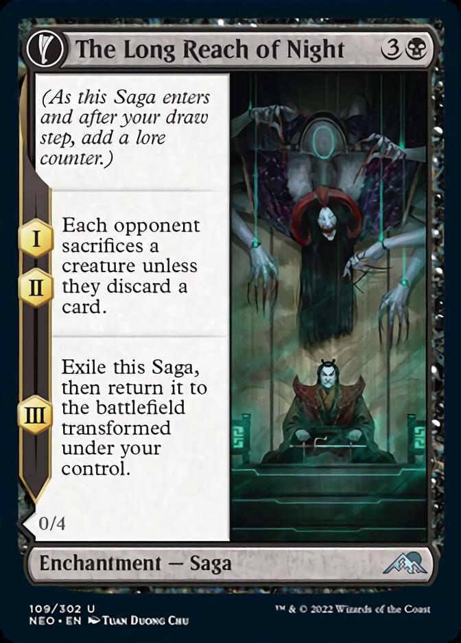 The Long Reach of Night // Animus of Night's Reach [Kamigawa: Neon Dynasty] | Good Games Adelaide SA