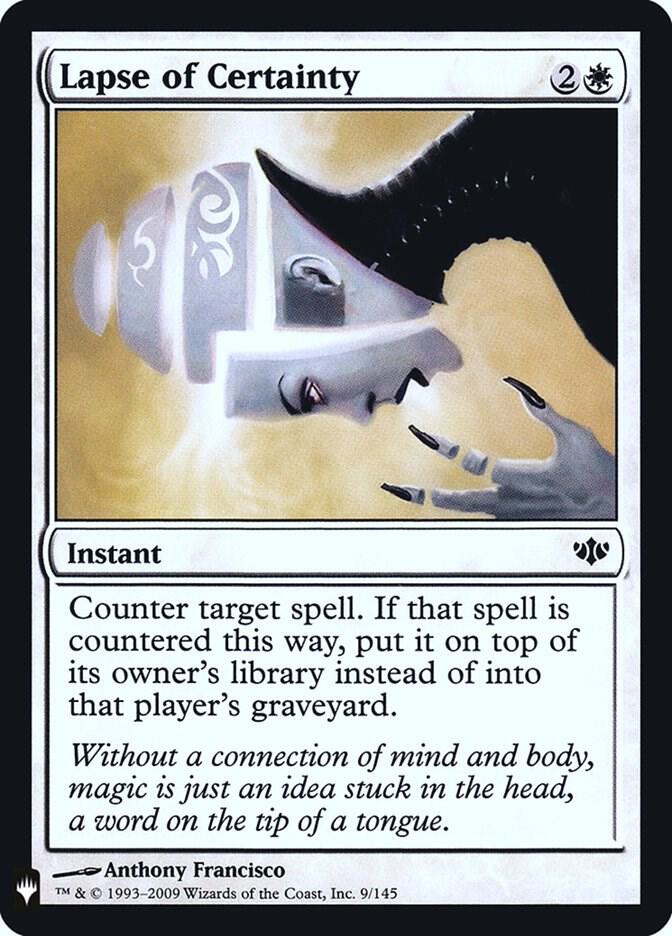 Lapse of Certainty 9 (The List Reprints)  - Foil | Good Games Adelaide SA