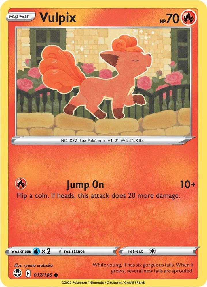 Vulpix 017/195 (SWSH12: Silver Tempest)  | Good Games Adelaide SA