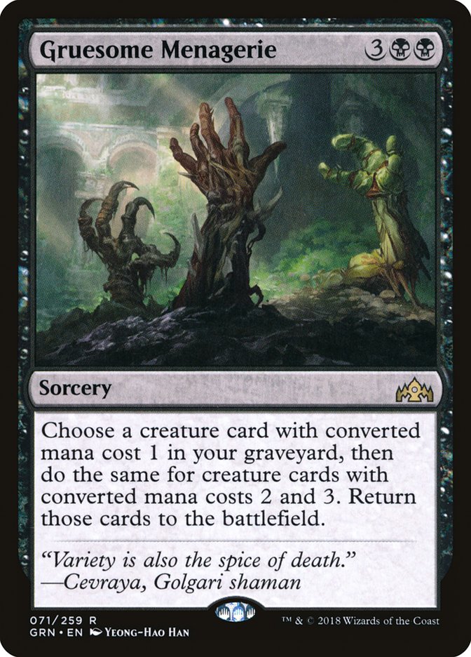Gruesome Menagerie [Guilds of Ravnica] | Good Games Adelaide SA