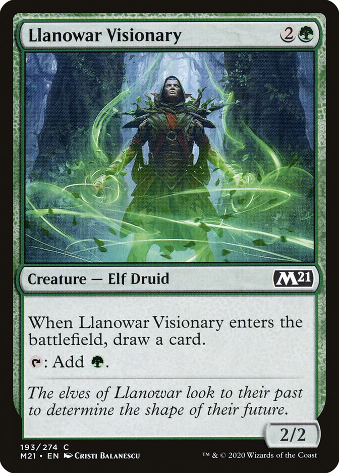 Llanowar Visionary 193 (Core Set 2021)  | Good Games Adelaide SA