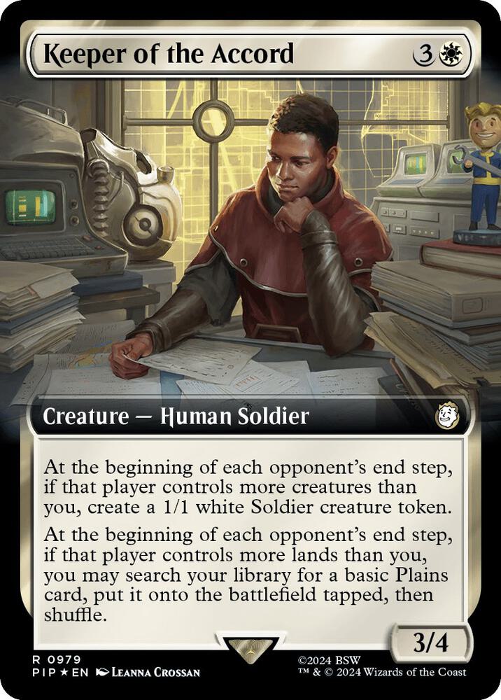 Keeper of the Accord 979 (Universes Beyond: Fallout)  - Foil | Good Games Adelaide SA