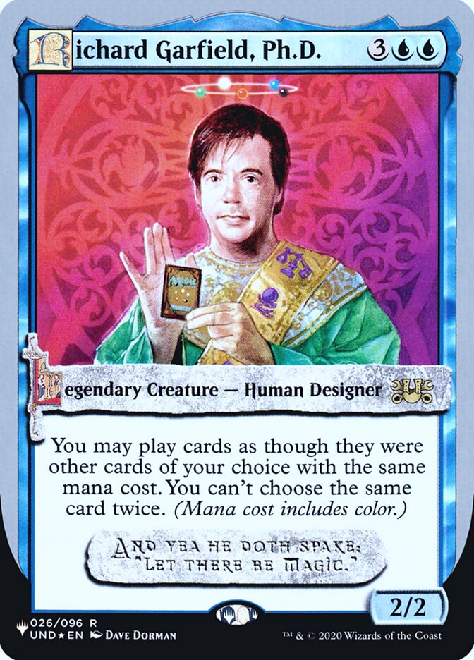 Richard Garfield, Ph.D. (Unfinity Foil Edition) [The List] | Good Games Adelaide SA