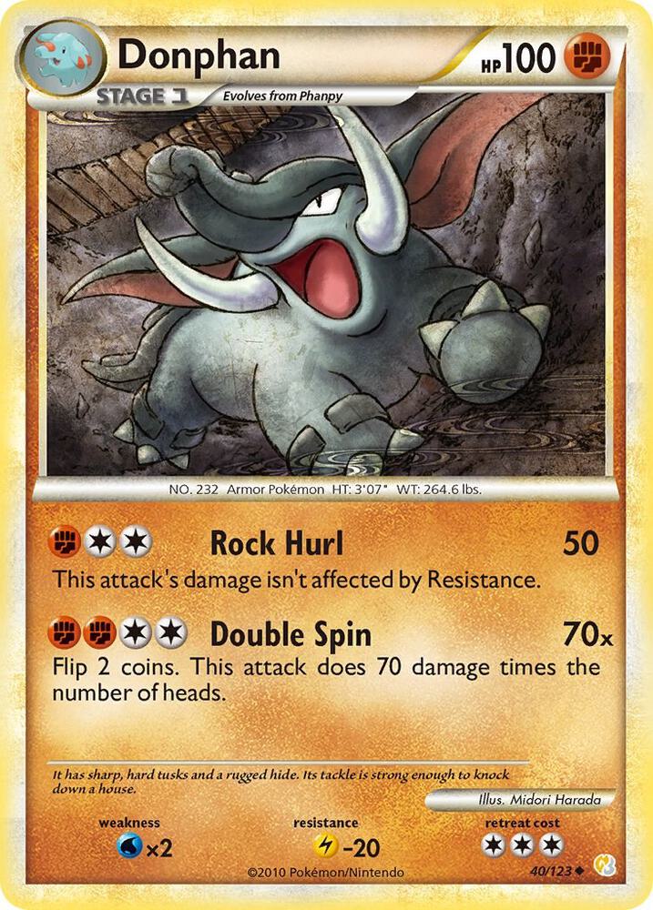 Donphan 40/123 (HeartGold SoulSilver)  | Good Games Adelaide SA