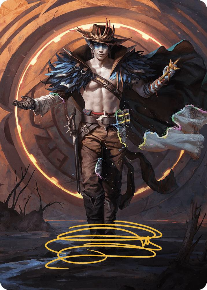 Oko the Ringleader Art Card 29 54 Gold Stamped Signature 29 (Art Series: Outlaws of Thunder Junction)  | Good Games Adelaide SA