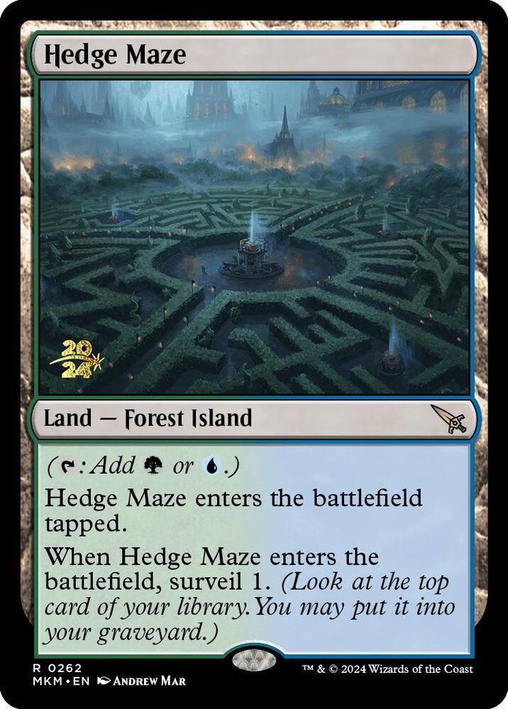 Hedge Maze 262 (Prerelease Cards)  - Foil | Good Games Adelaide SA