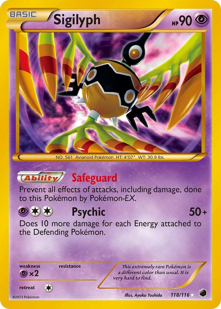 Sigilyph 118/116 (Plasma Freeze)  - Holofoil | Good Games Adelaide SA