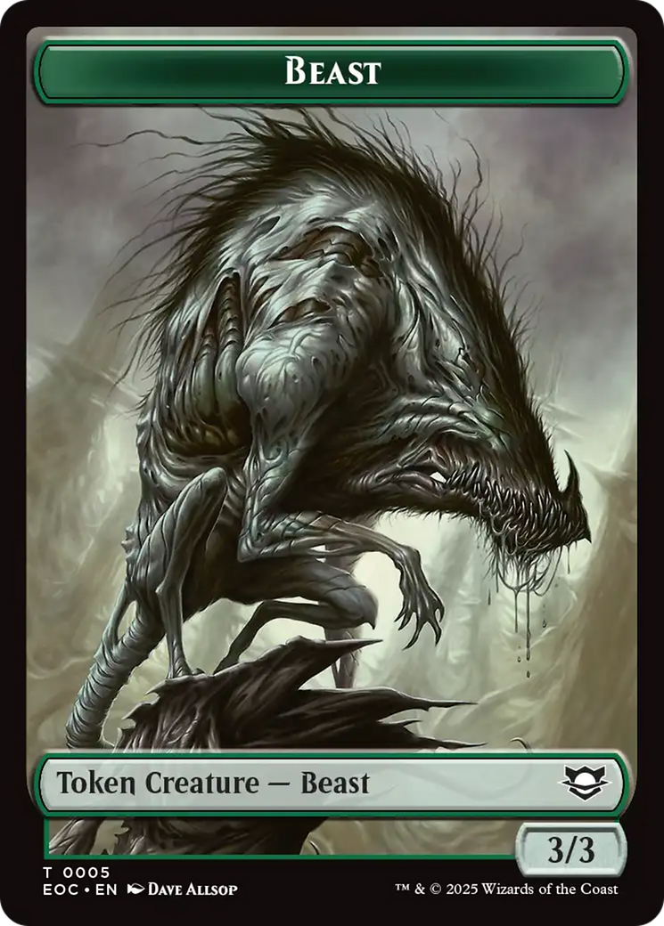 Insect // Beast (0005) Double-Sided Token [Edge of Eternities Tokens] | Good Games Adelaide SA