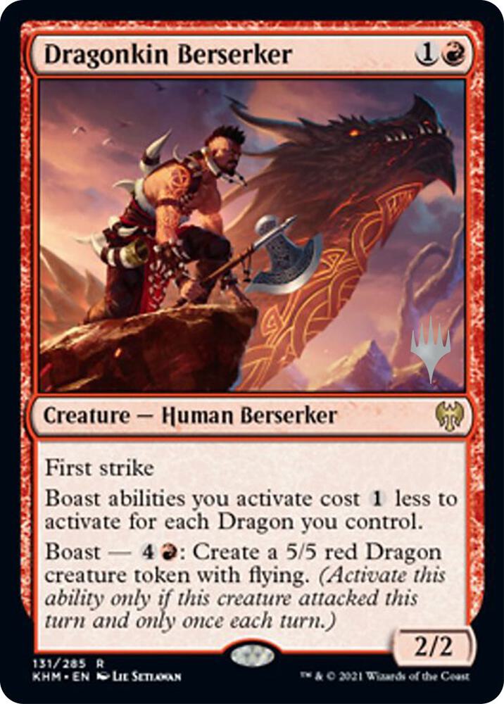 Dragonkin Berserker 131 (Promo Pack: Kaldheim)  | Good Games Adelaide SA