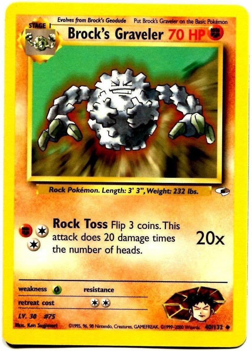 Brock's Graveler (40/132) [Gym Heroes Unlimited] | Good Games Adelaide SA
