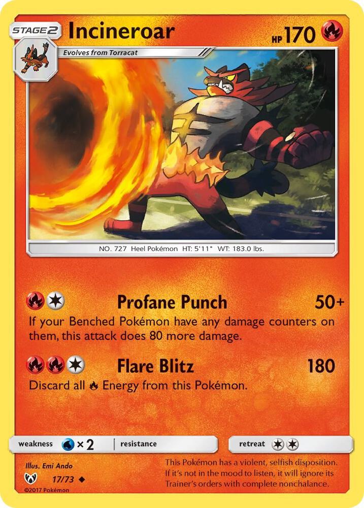 Incineroar 17/73 (Shining Legends)  | Good Games Adelaide SA