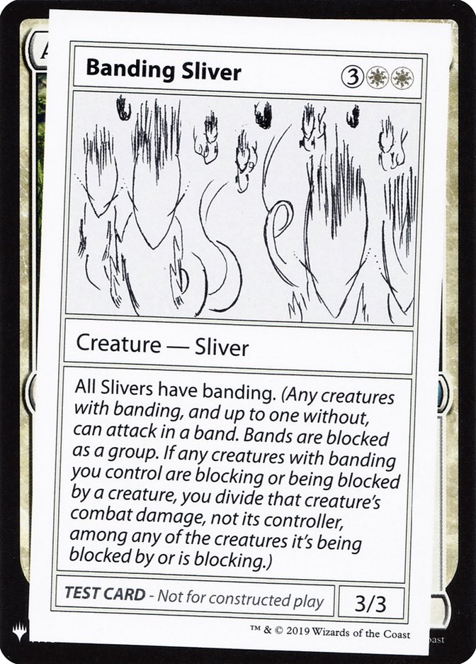 Banding Sliver [Mystery Booster Playtest Cards] | Good Games Adelaide SA
