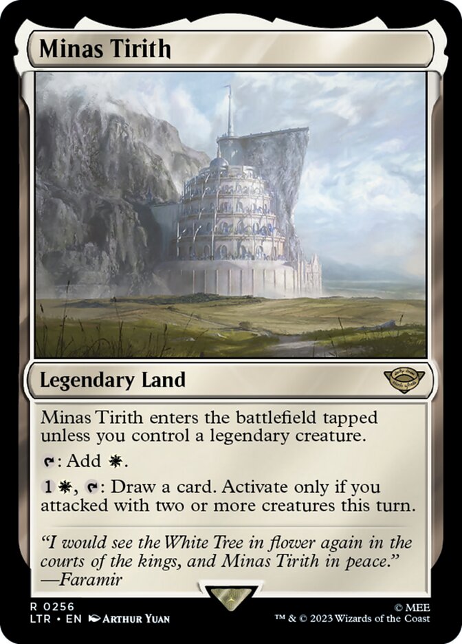 Minas Tirith 256 (Universes Beyond: The Lord of the Rings: Tales of Middle-earth)  - Foil | Good Games Adelaide SA