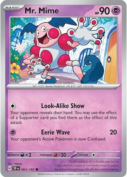 Mr. Mime 063/162 (SV05: Temporal Forces)  - Reverse Holofoil | Good Games Adelaide SA