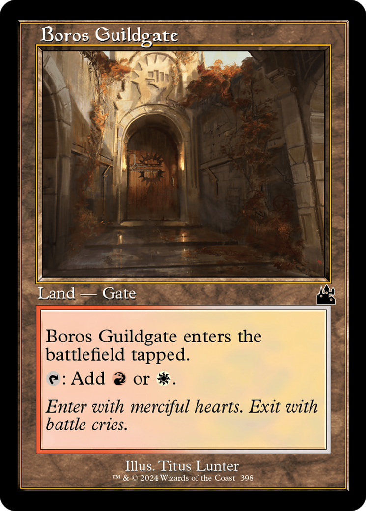 Boros Guildgate (Retro Frame) [Ravnica Remastered] | Good Games Adelaide SA