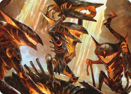 Gleeful Demolition Art Card [Phyrexia: All Will Be One Art Series] | Good Games Adelaide SA