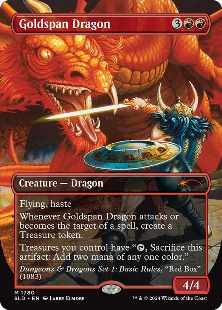 Goldspan Dragon (Rainbow Foil) [Secret Lair Drop Series] | Good Games Adelaide SA