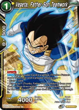 Vegeta, Father-Son Teamwork [BT16-079] | Good Games Adelaide SA