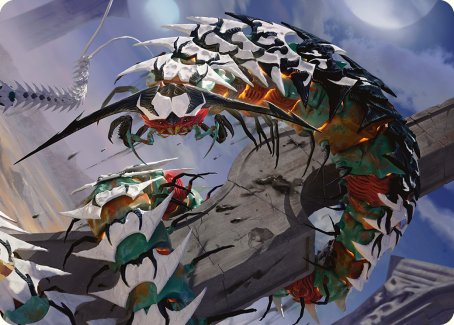 Atraxa's Skitterfang Art Card [Phyrexia: All Will Be One Art Series] | Good Games Adelaide SA
