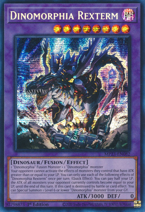 Dinomorphia Rexterm [MP23-EN082] Prismatic Secret Rare | Good Games Adelaide SA