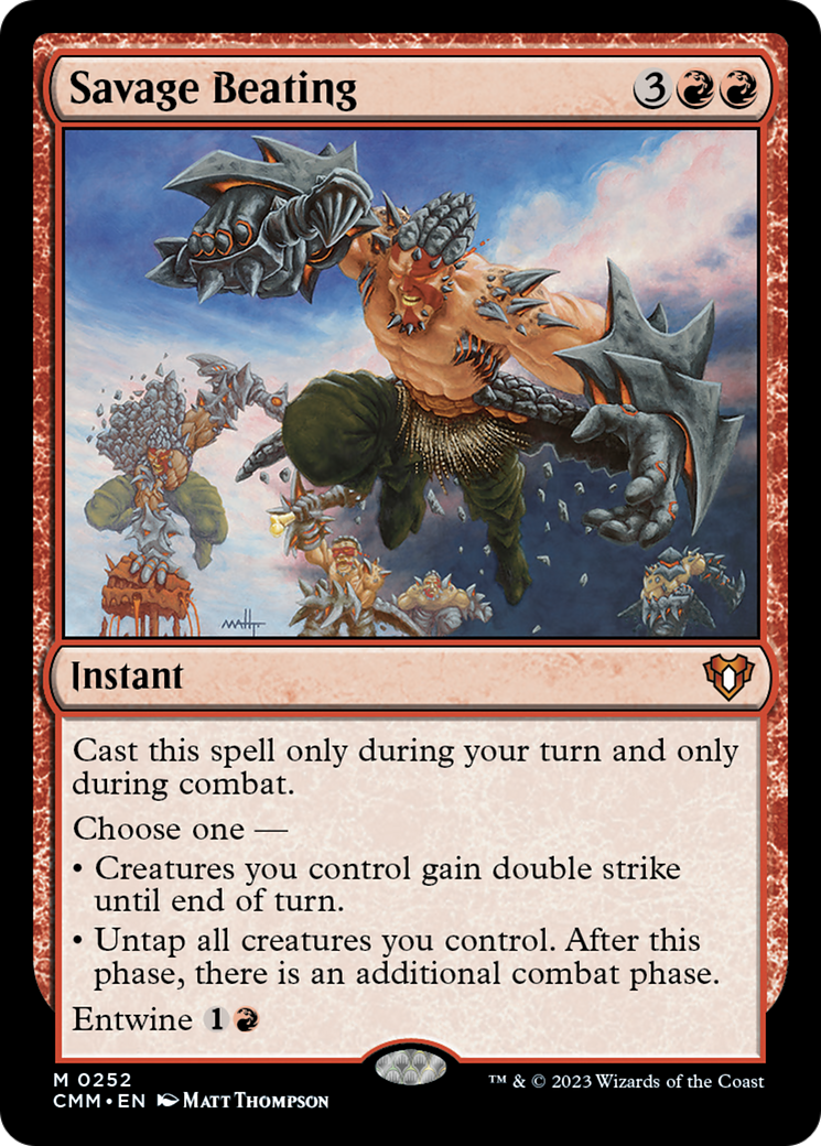 Savage Beating [Commander Masters] | Good Games Adelaide SA