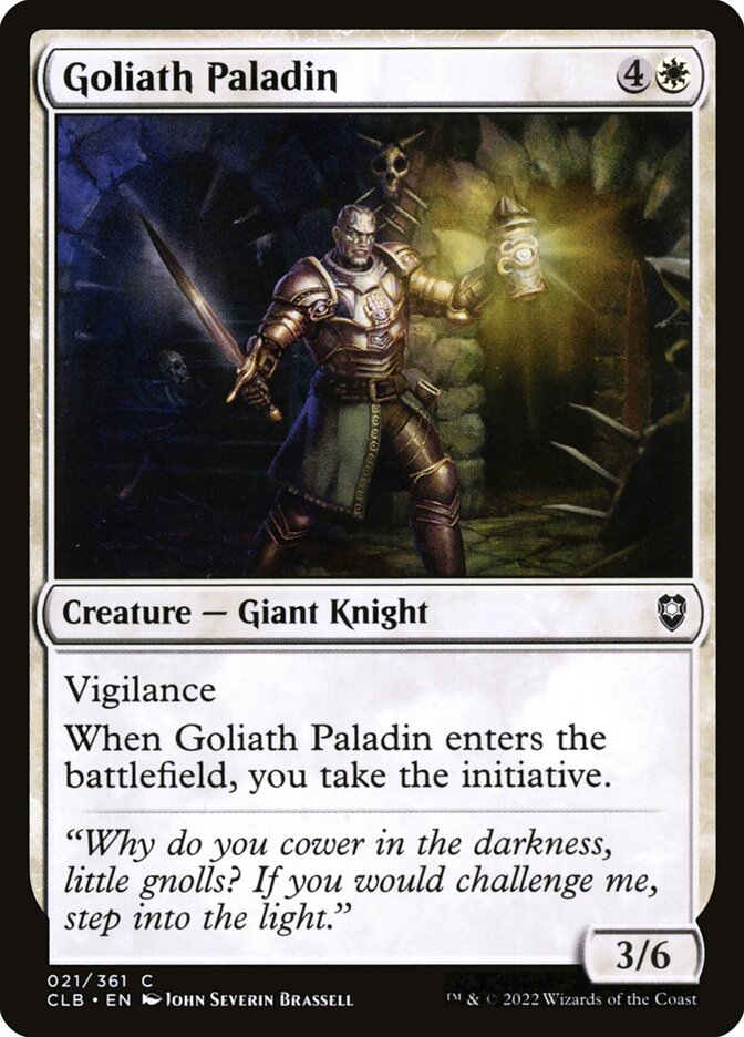 Goliath Paladin 21 (Commander Legends: Battle for Baldur's Gate)  | Good Games Adelaide SA