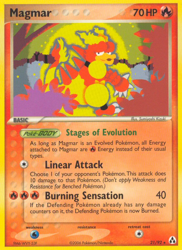 Magmar (21/92) [EX: Legend Maker] | Good Games Adelaide SA