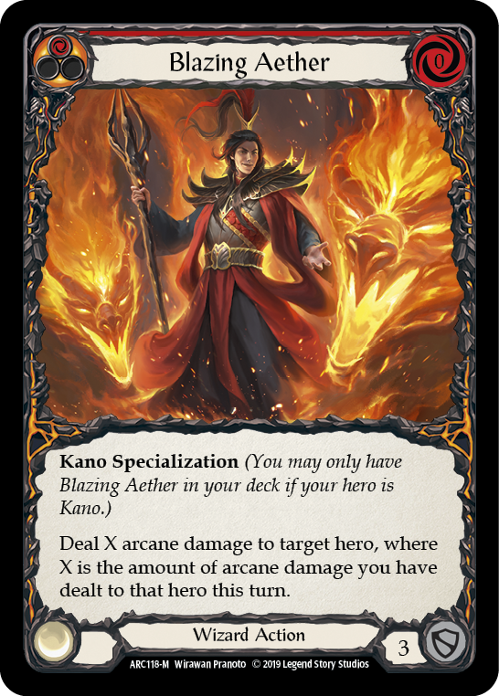 Blazing Aether [ARC118-M] 1st Edition Normal | Good Games Adelaide SA