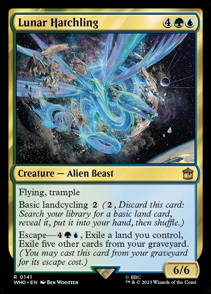 Lunar Hatchling 141 (Universes Beyond: Doctor Who)  - Foil | Good Games Adelaide SA