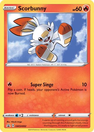Scorbunny (SWSH002) [Sword & Shield: Black Star Promos] | Good Games Adelaide SA