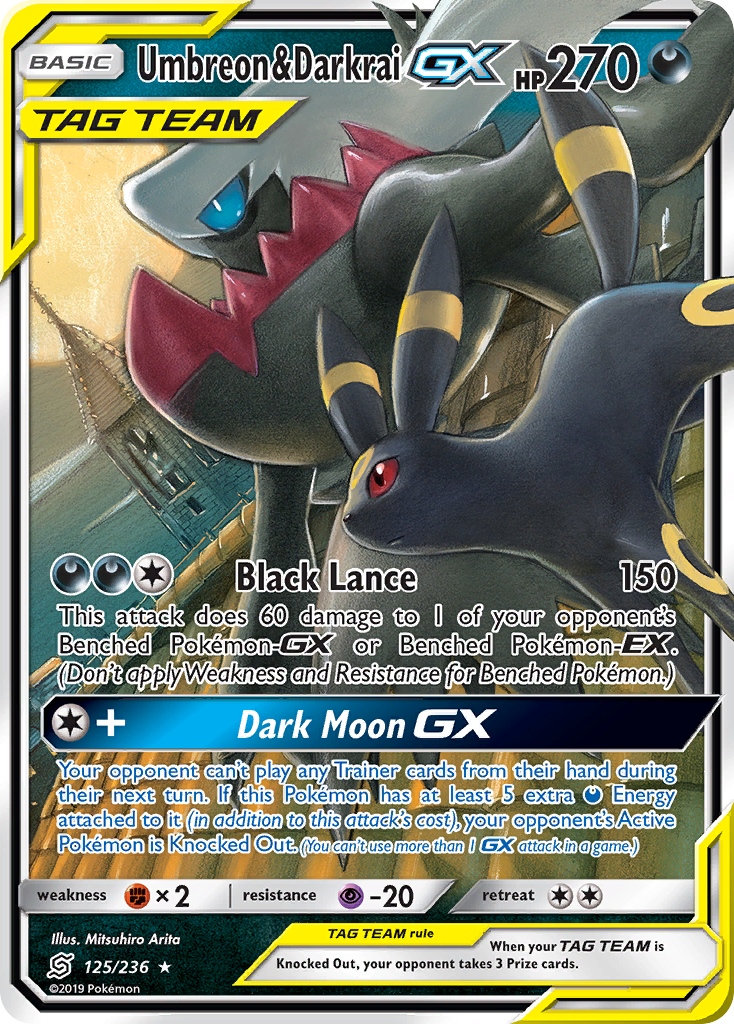 Umbreon & Darkrai GX (125/236) [Sun & Moon: Unified Minds] | Good Games Adelaide SA
