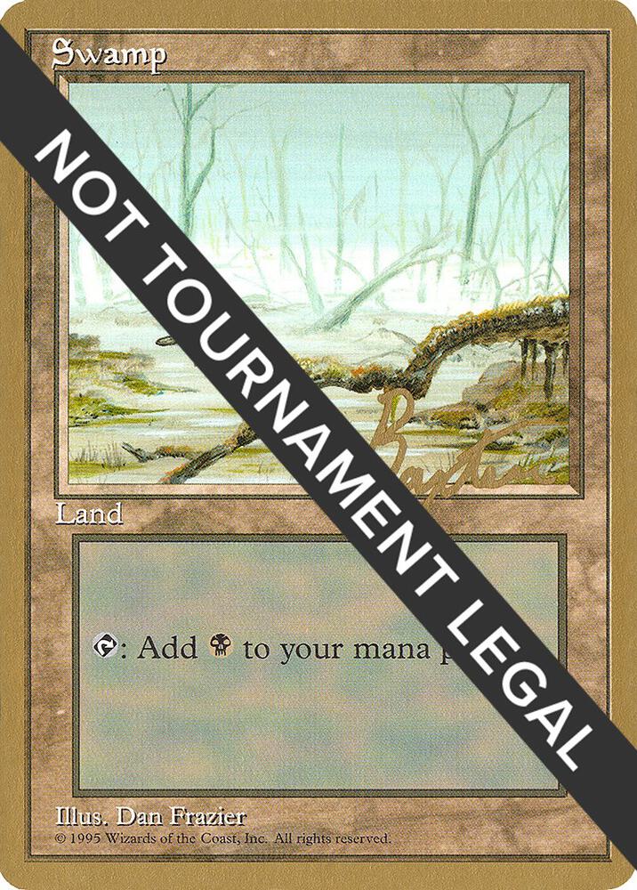 Swamp A 1996 George Baxter 4ED  (World Championship Decks)  | Good Games Adelaide SA