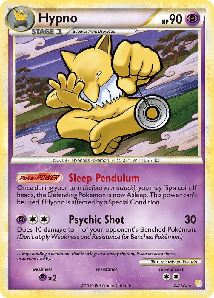 Hypno 23/123 (HeartGold SoulSilver)  - Reverse Holofoil | Good Games Adelaide SA