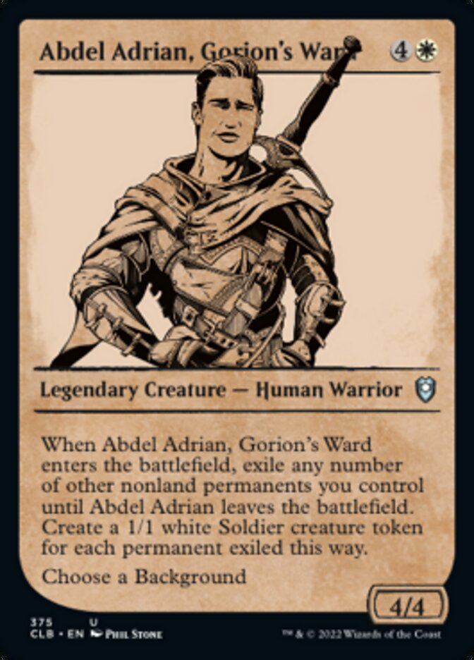 Abdel Adrian, Gorion's Ward (Showcase) [Commander Legends: Battle for Baldur's Gate] | Good Games Adelaide SA