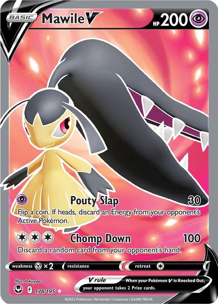 Mawile V Full Art 178/195 (SWSH12: Silver Tempest)  - Holofoil | Good Games Adelaide SA