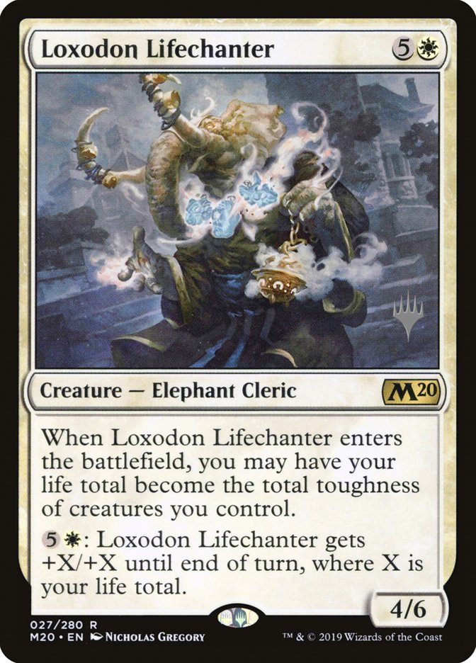 Loxodon Lifechanter [Core Set 2020 Promos] | Good Games Adelaide SA