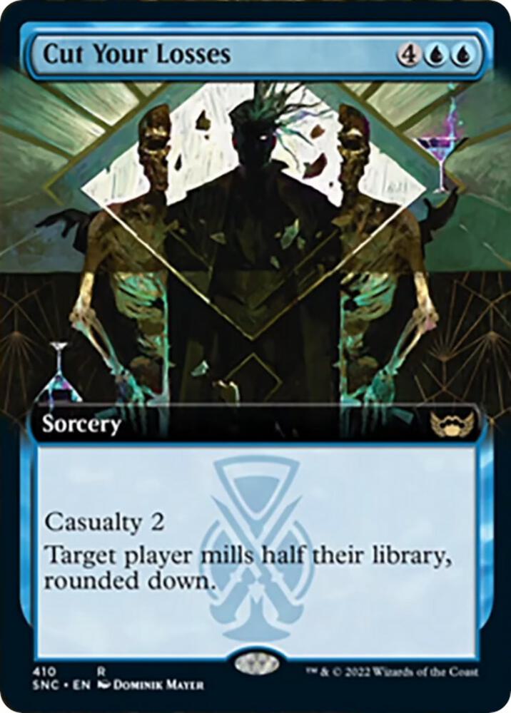 Cut Your Losses Extended Art 410 (Streets of New Capenna)  - Foil | Good Games Adelaide SA
